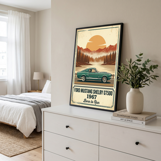 Ford Mustang Shelby GT500 1967 Forest Green Edition — Vintage Muscle Lake Print