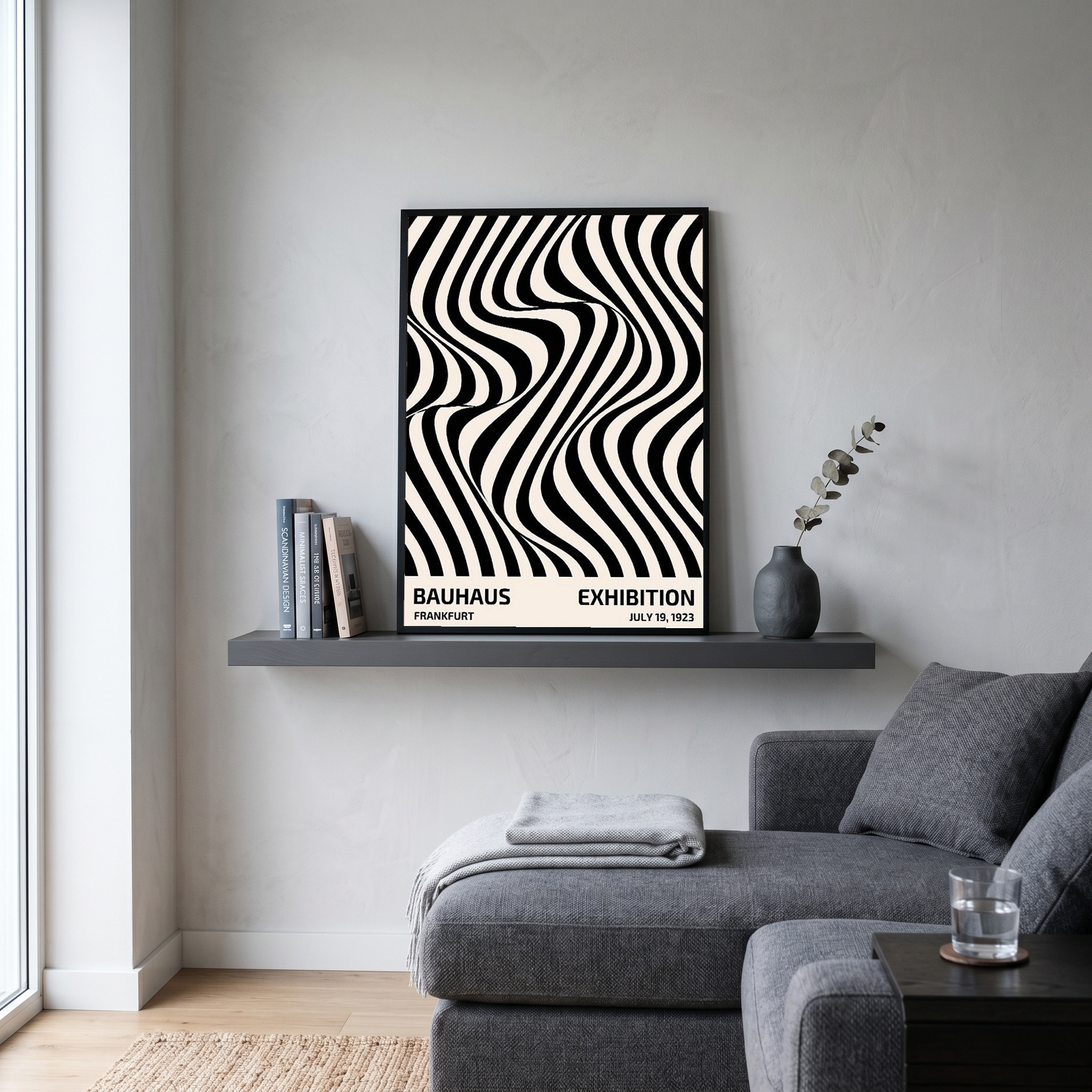 Bauhaus Exhibition 1923 Poster — Frankfurt Op Art Print
