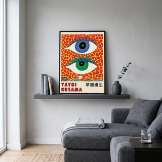Yayoi Kusama Eye Art Print — Pop Art Contemporary Poster
