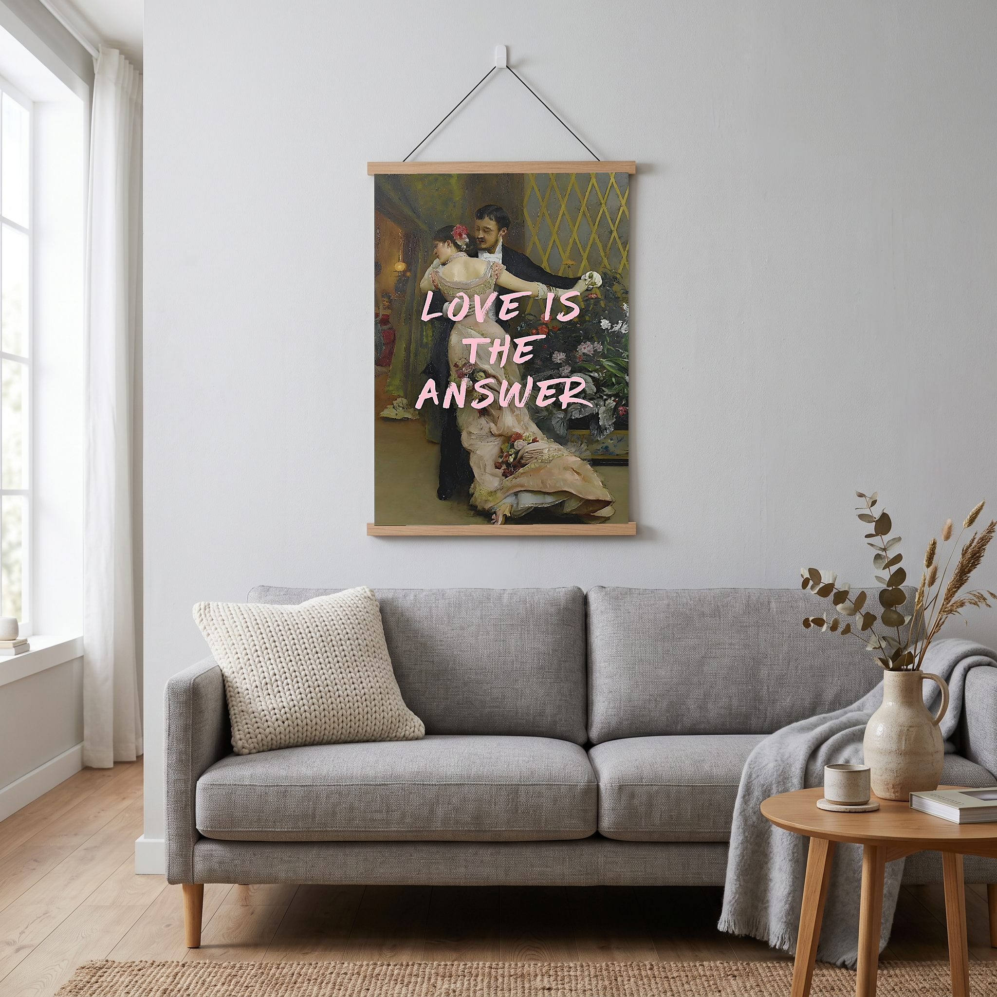 Love is the Answer Wall Art Print — Inspiring Love Quote Poster