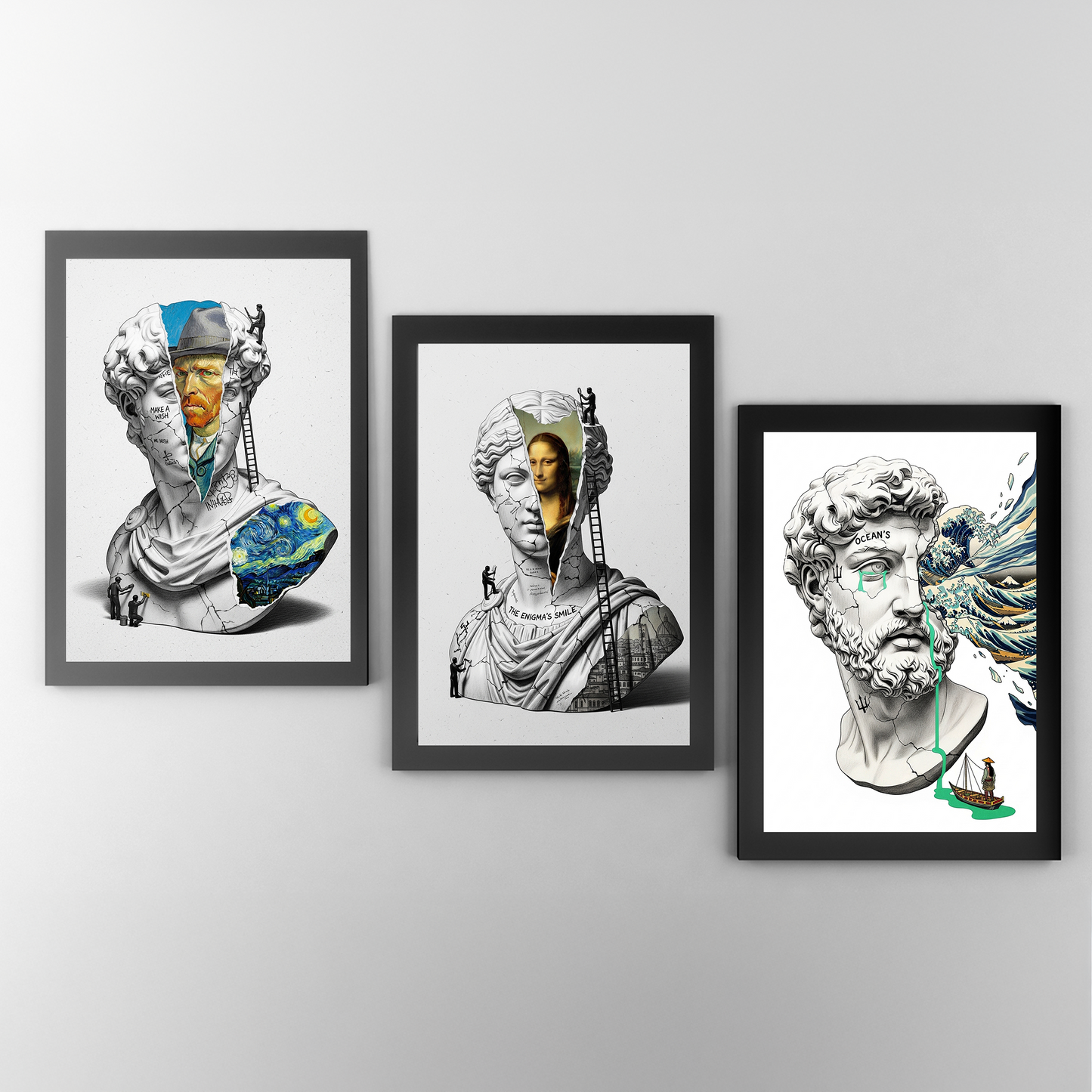 The Enigma's Smile: Mona Lisa Tablo Boyutlarında ve Yüksek Kaliteli Poster