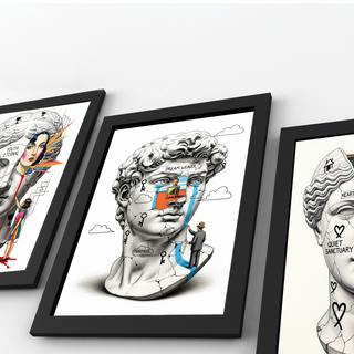 Dream Weaver Morpheus — Surreal David Bust Wall Art Print