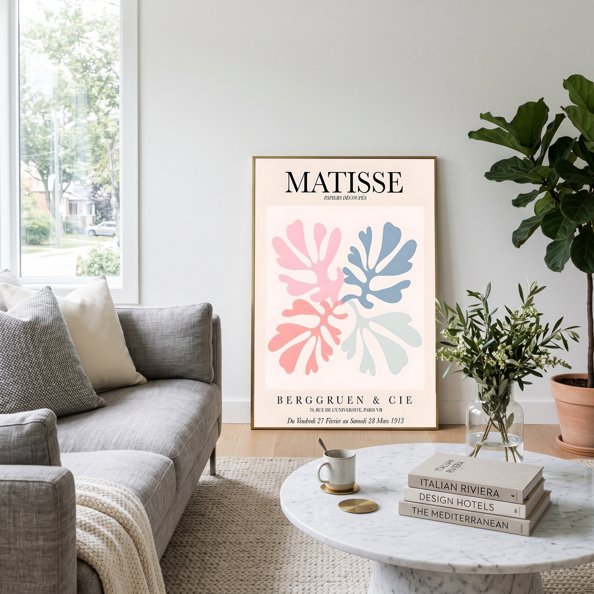 Matisse Cut-Outs Exhibition Poster — Berggruen 1953 Print