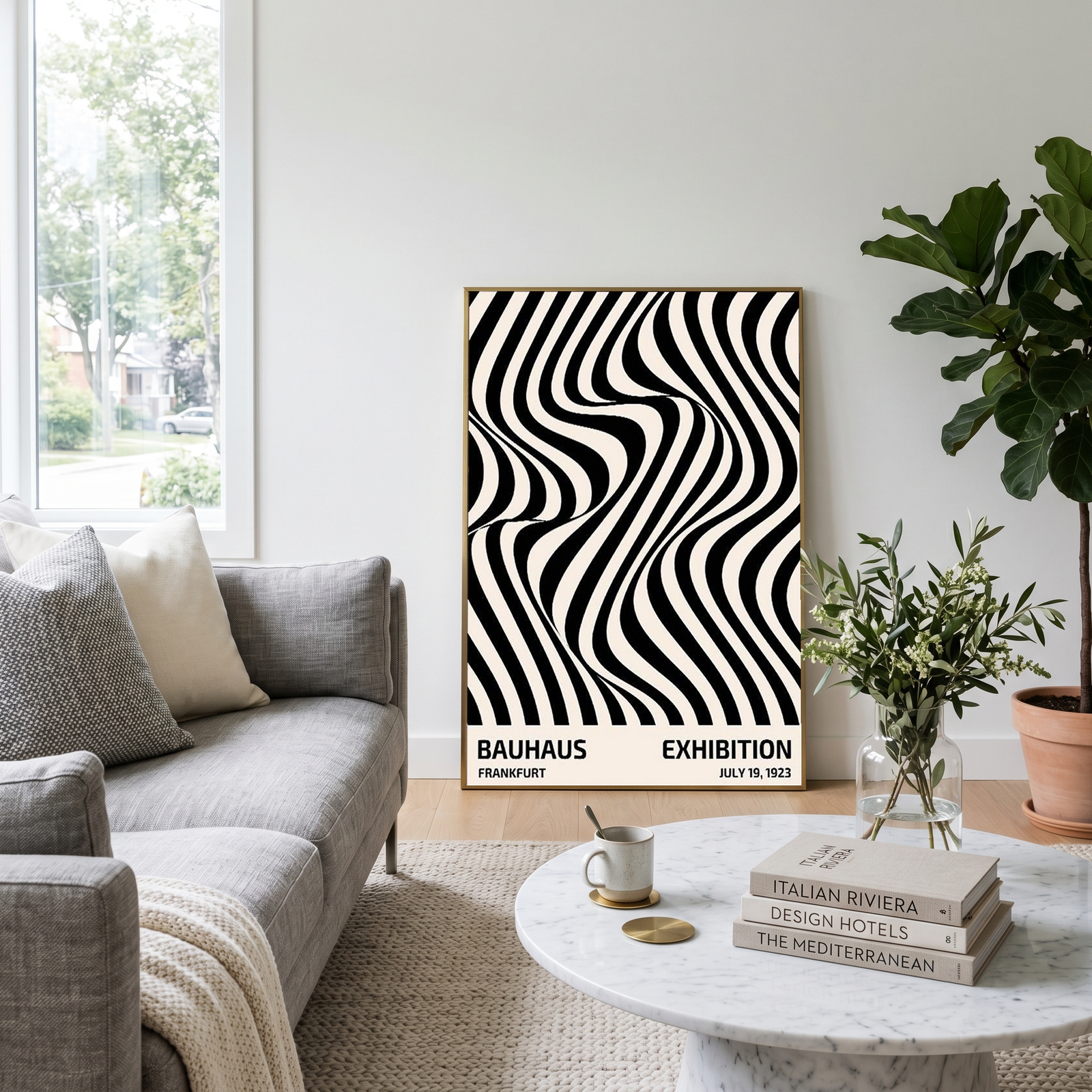 Bauhaus Exhibition 1923 Poster — Frankfurt Op Art Print
