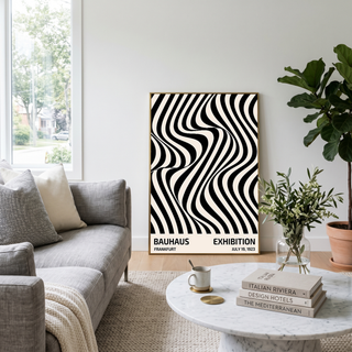 Bauhaus Exhibition 1923 Poster — Frankfurt Op Art Print