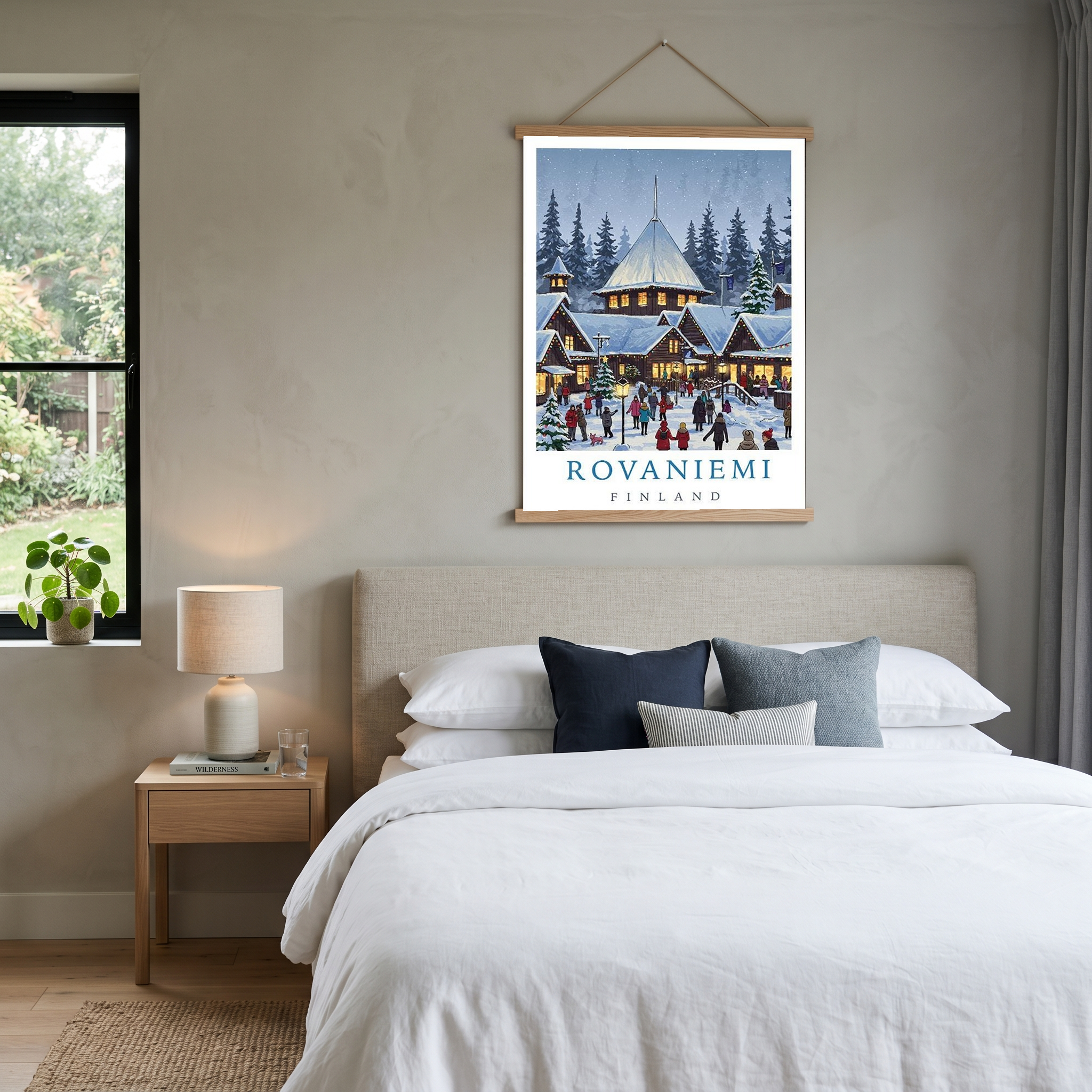 Rovaniemi Finland — Santa Village Winter Travel Wall Art Print