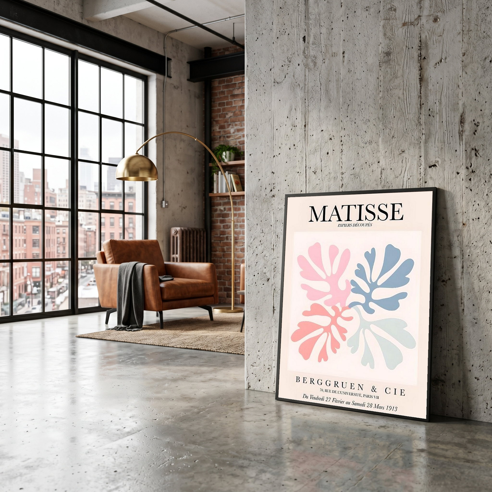 Matisse Cut-Outs Exhibition Poster — Berggruen 1953 Print
