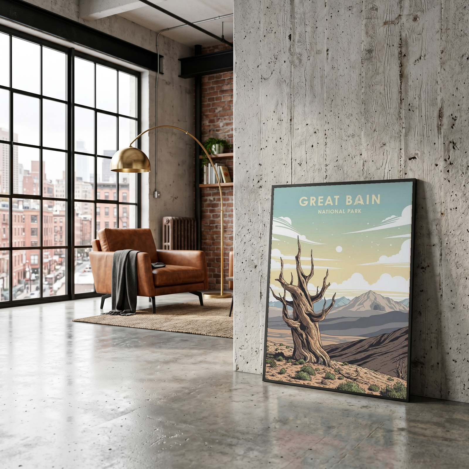 Great Basin National Park Poster — Vintage Bristlecone Pine Nevada Print
