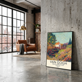 Van Gogh Landscape Poster — National Gallery Post-Impressionist Print
