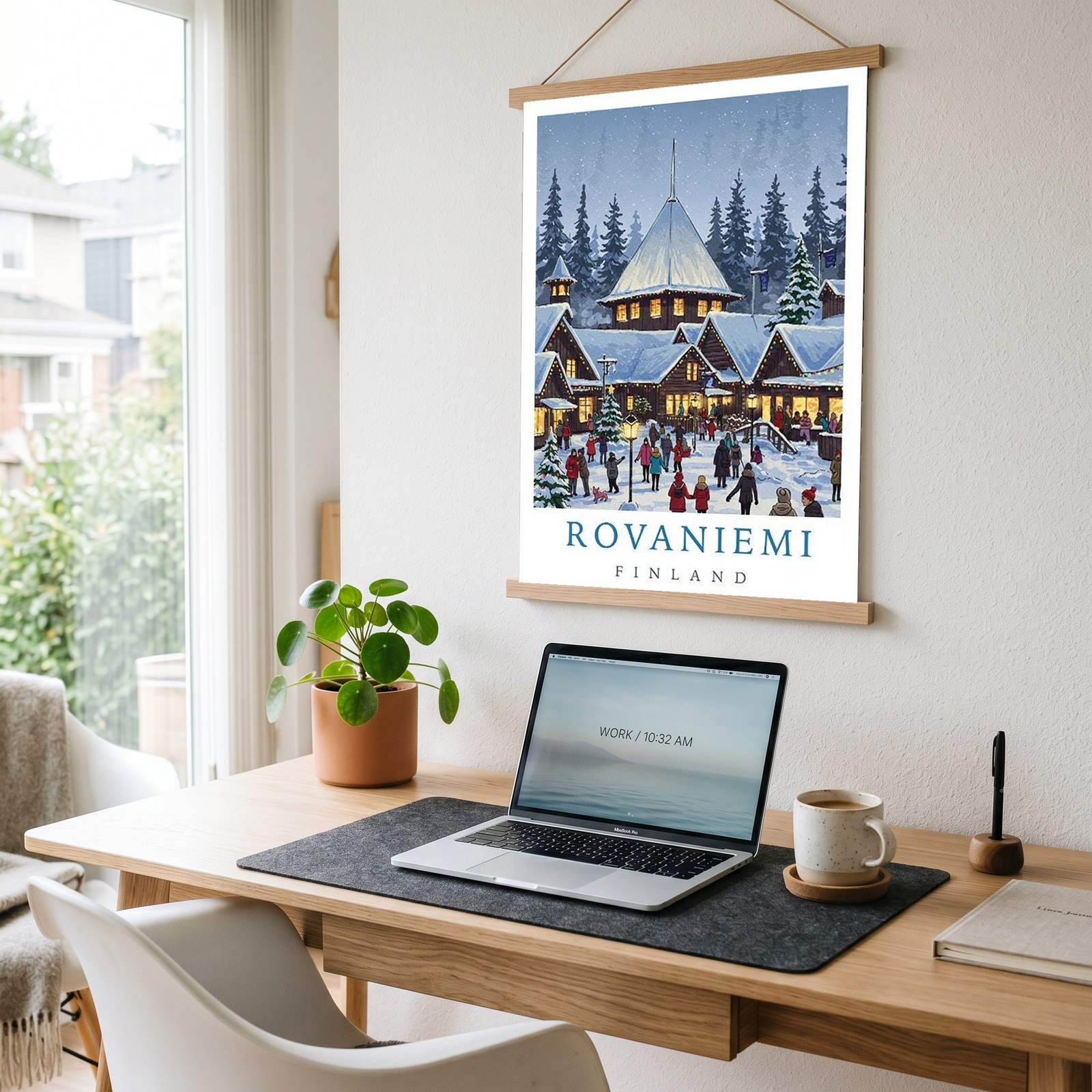 Rovaniemi Finland — Santa Village Winter Travel Wall Art Print