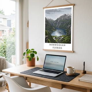 Norwegian Fjords — Geirangerfjord Scenic Travel Wall Art Print