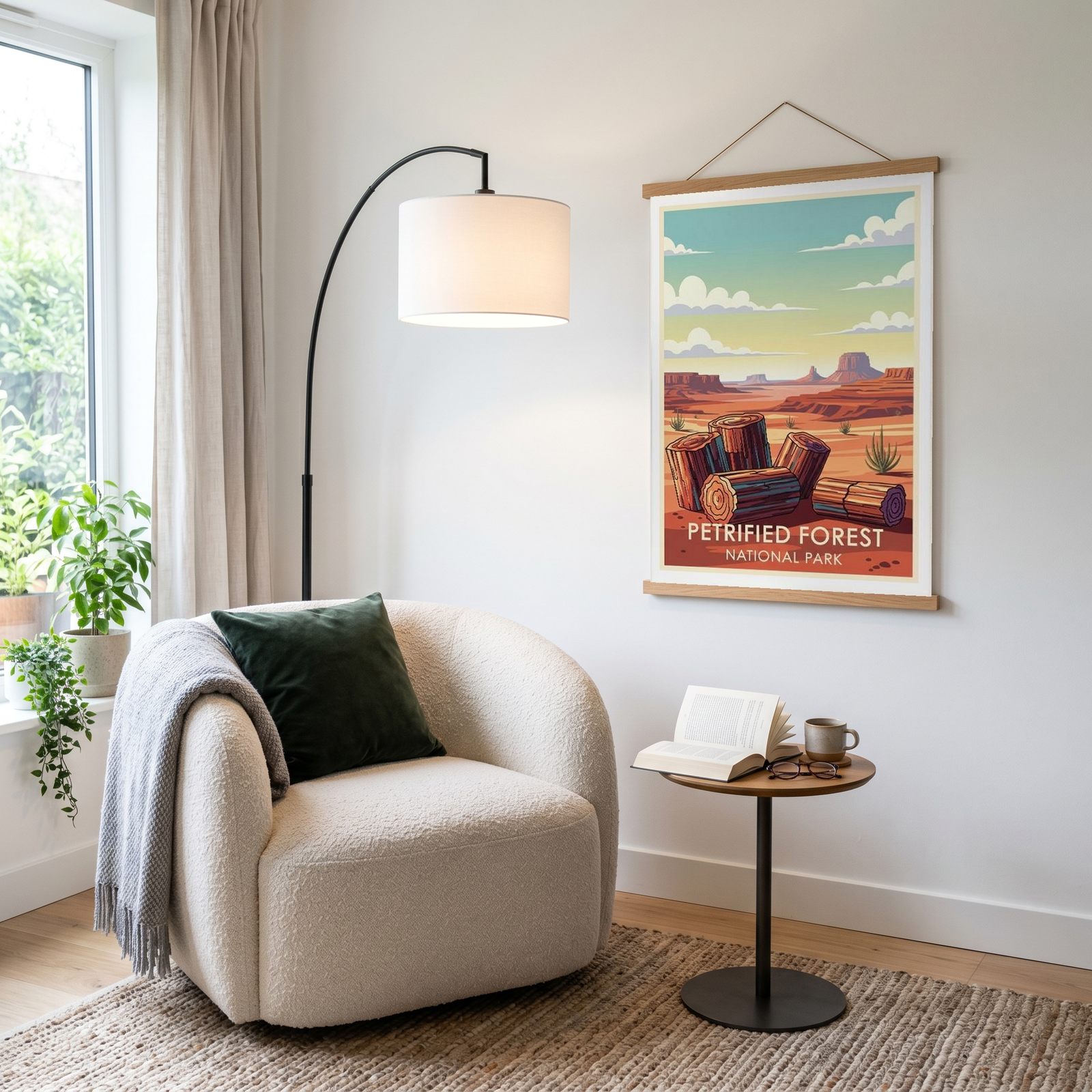Petrified Forest National Park Poster — Vintage Arizona Painted Desert Print
