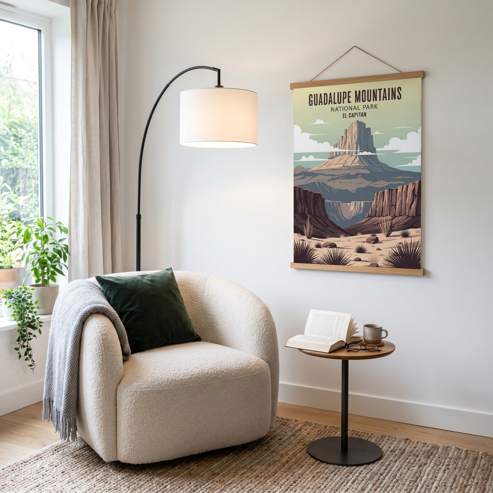 Guadalupe Mountains National Park Poster — Vintage El Capitan Texas Print