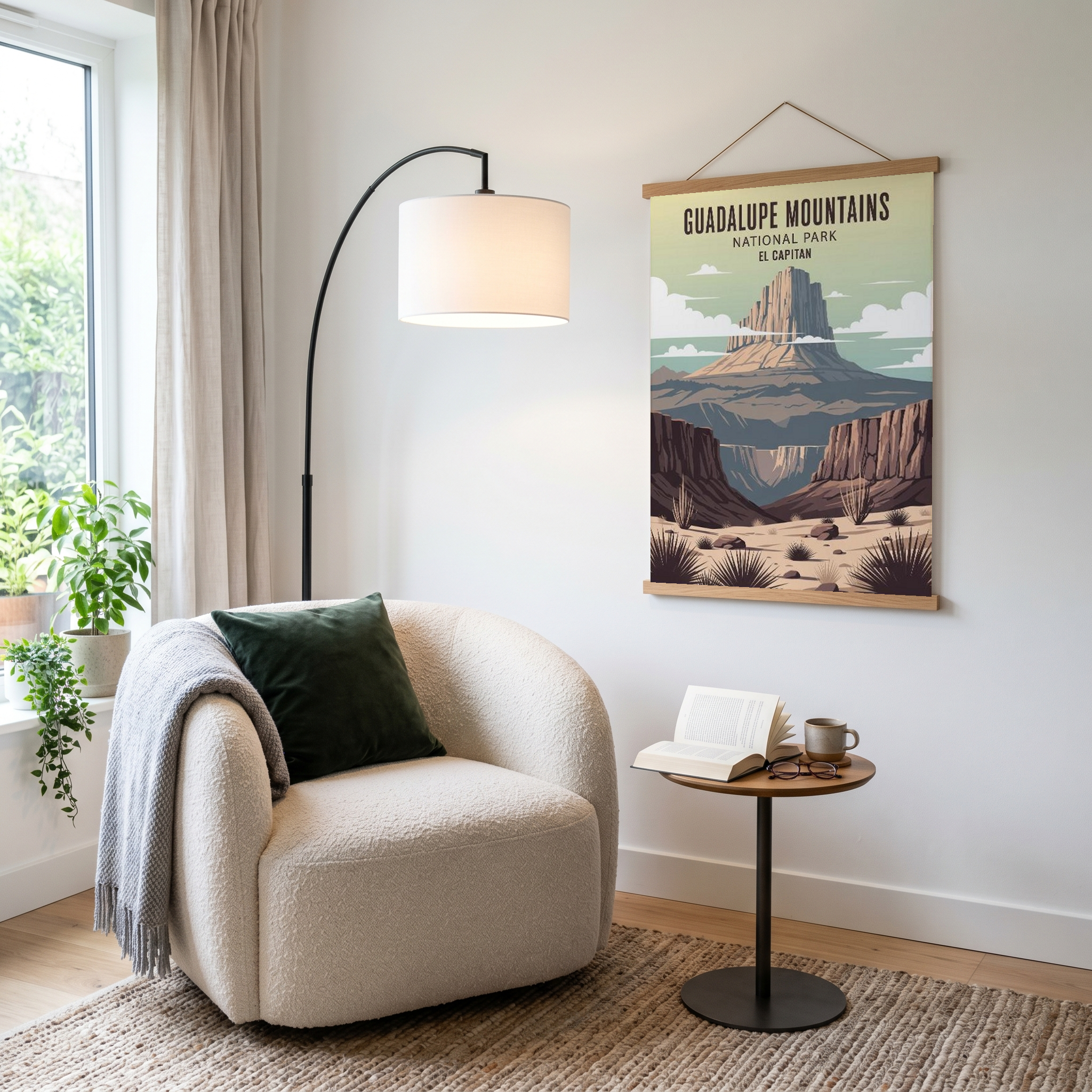 Guadalupe Mountains National Park Poster — Vintage El Capitan Texas Print