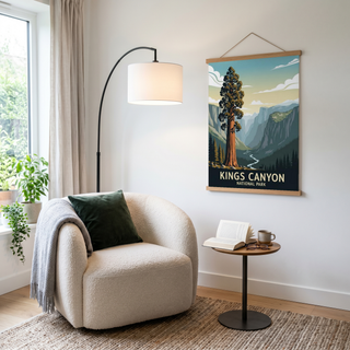Kings Canyon National Park Poster — Vintage California Giant Sequoia Print