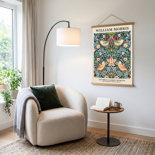 William Morris Strawberry Thief Print — V&A Museum Botanical Art