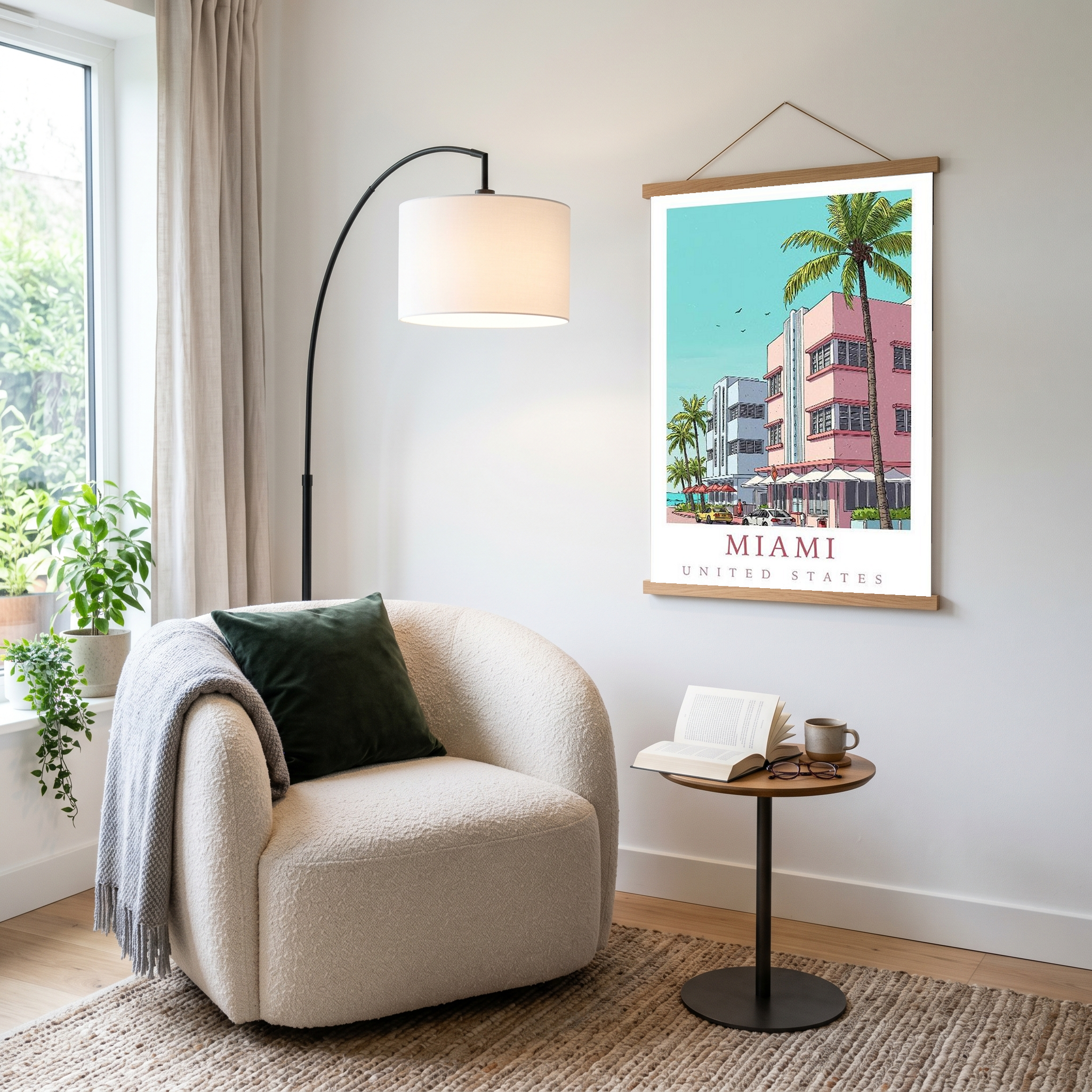 Miami Florida — Art Deco Ocean Drive Wall Art Print