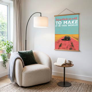 Porsche Wall Decor — Retro Travel Quote Cold To Make It Print