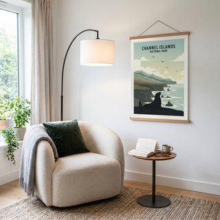 Channel Islands National Park Poster — Vintage California Sea Lion Coast Print