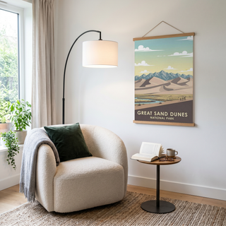 Great Sand Dunes National Park Poster — Vintage Colorado Dune Field Print
