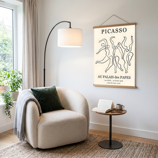 Picasso Au Palais des Papes 1968 Exhibition Poster Vintage Line Art Print
