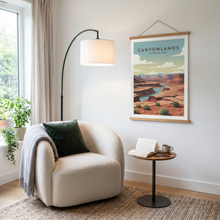 Canyonlands National Park Poster — Vintage Utah Mesa River Print