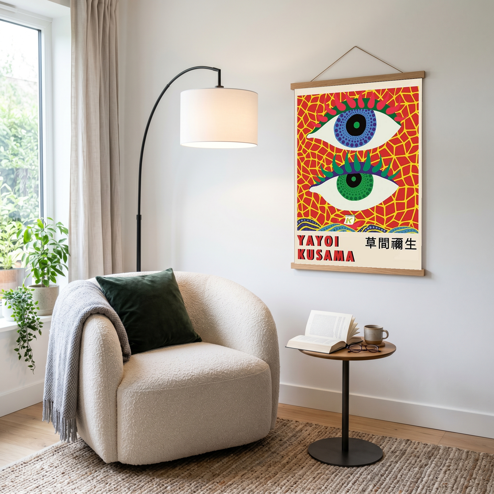 Yayoi Kusama Eye Art Print — Pop Art Contemporary Poster