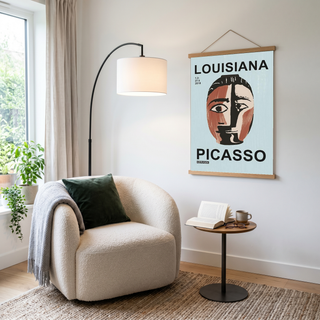 Picasso Louisiana Keramik Poster — Abstract Face Exhibition Print