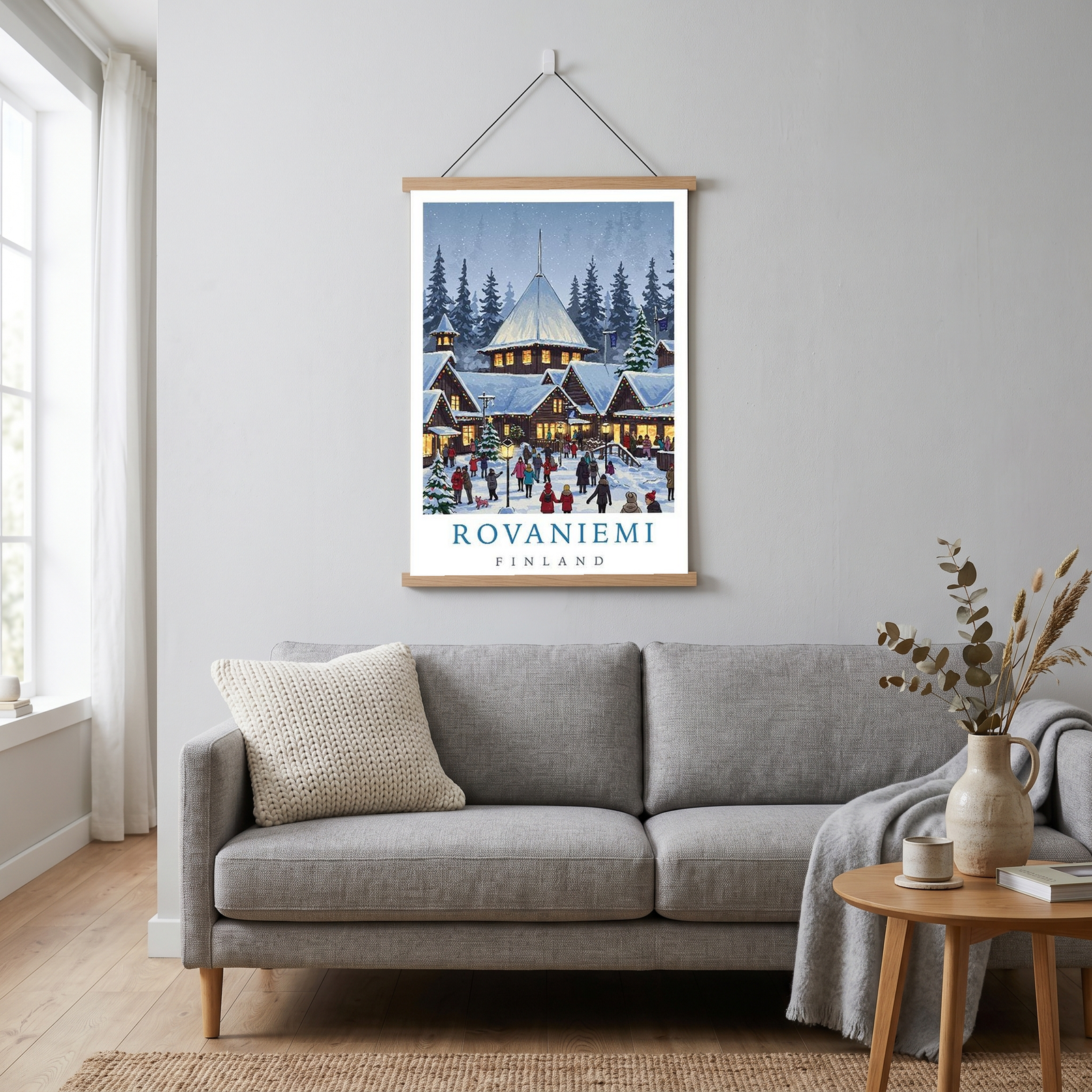 Rovaniemi Finland — Santa Village Winter Travel Wall Art Print
