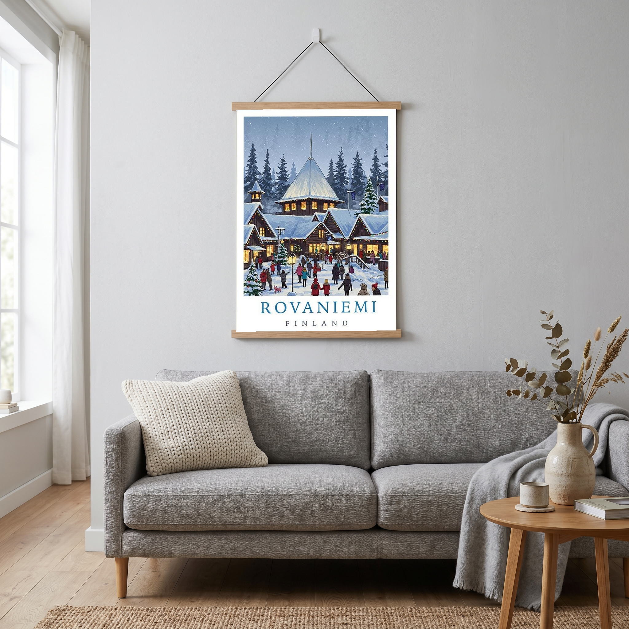 Rovaniemi Finland — Santa Village Winter Travel Wall Art Print