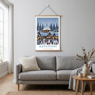 Rovaniemi Finland — Santa Village Winter Travel Wall Art Print