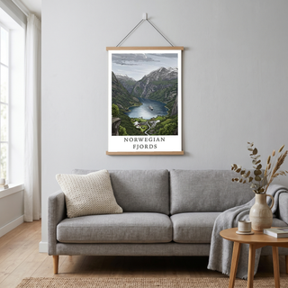 Norwegian Fjords — Geirangerfjord Scenic Travel Wall Art Print