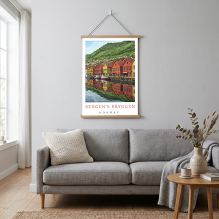 Bergen Bryggen Norway — Hanseatic Harbor Wall Art Print