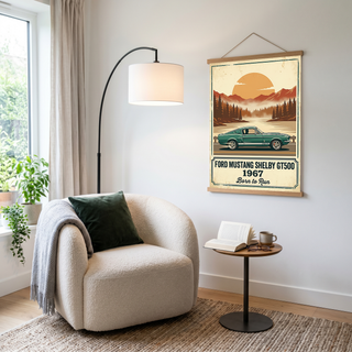Ford Mustang Shelby GT500 1967 Forest Green Edition — Vintage Muscle Lake Print