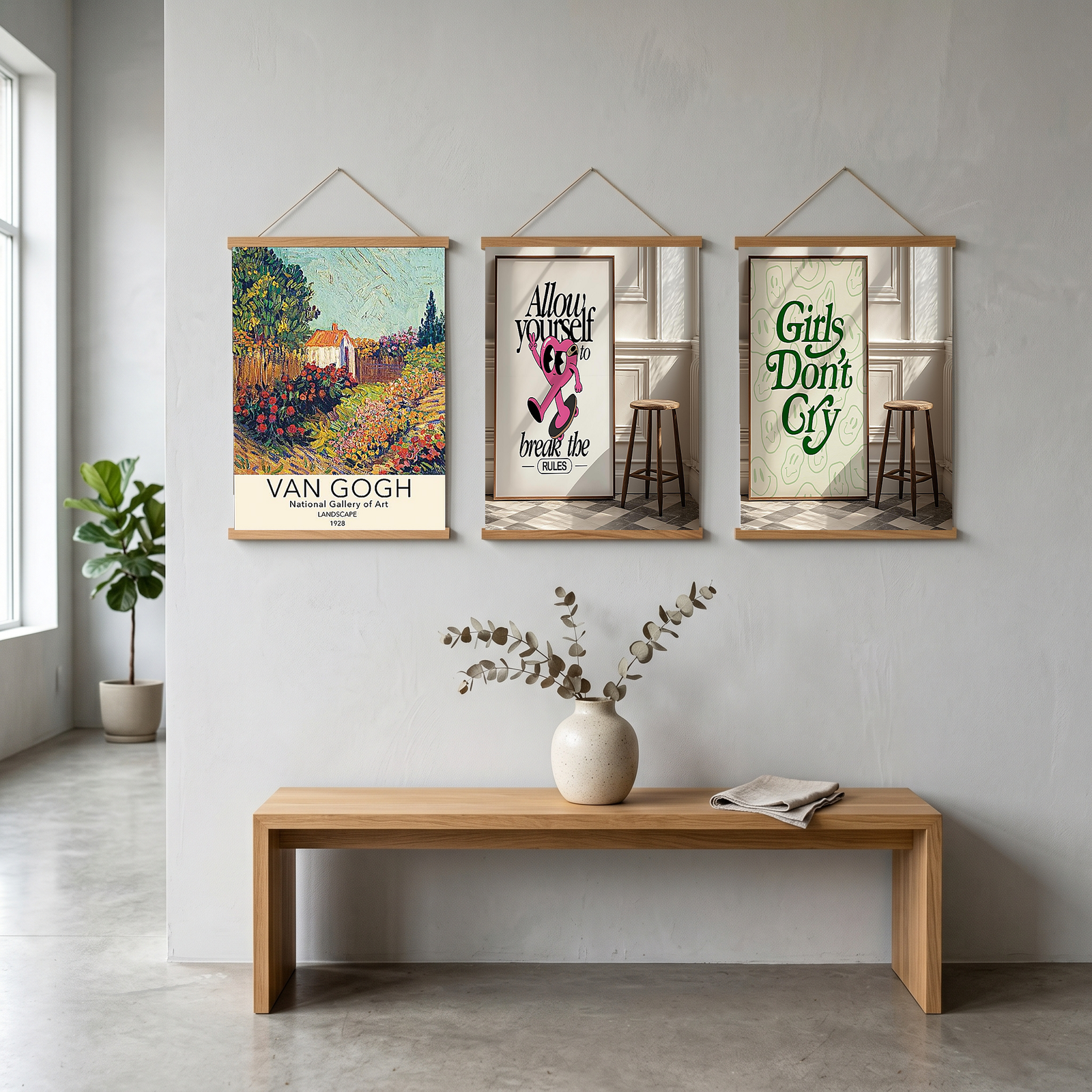 Van Gogh Landscape Poster — National Gallery Post-Impressionist Print
