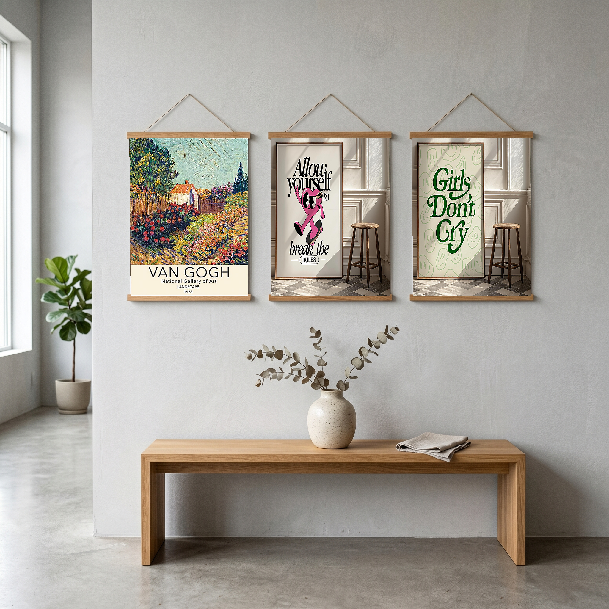 Van Gogh Landscape Poster — National Gallery Post-Impressionist Print