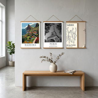 Madeira Portugal Travel Poster — Vintage Island Cliffs Print