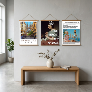 Barcelona Spain Travel Poster — Sagrada Familia Cityscape Print