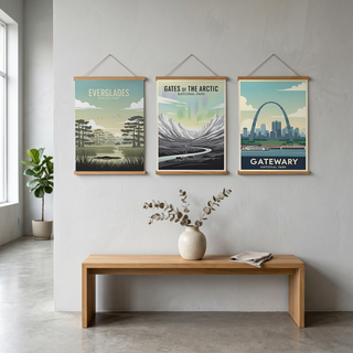 Everglades National Park Poster — Vintage Florida Alligator Cypress Print