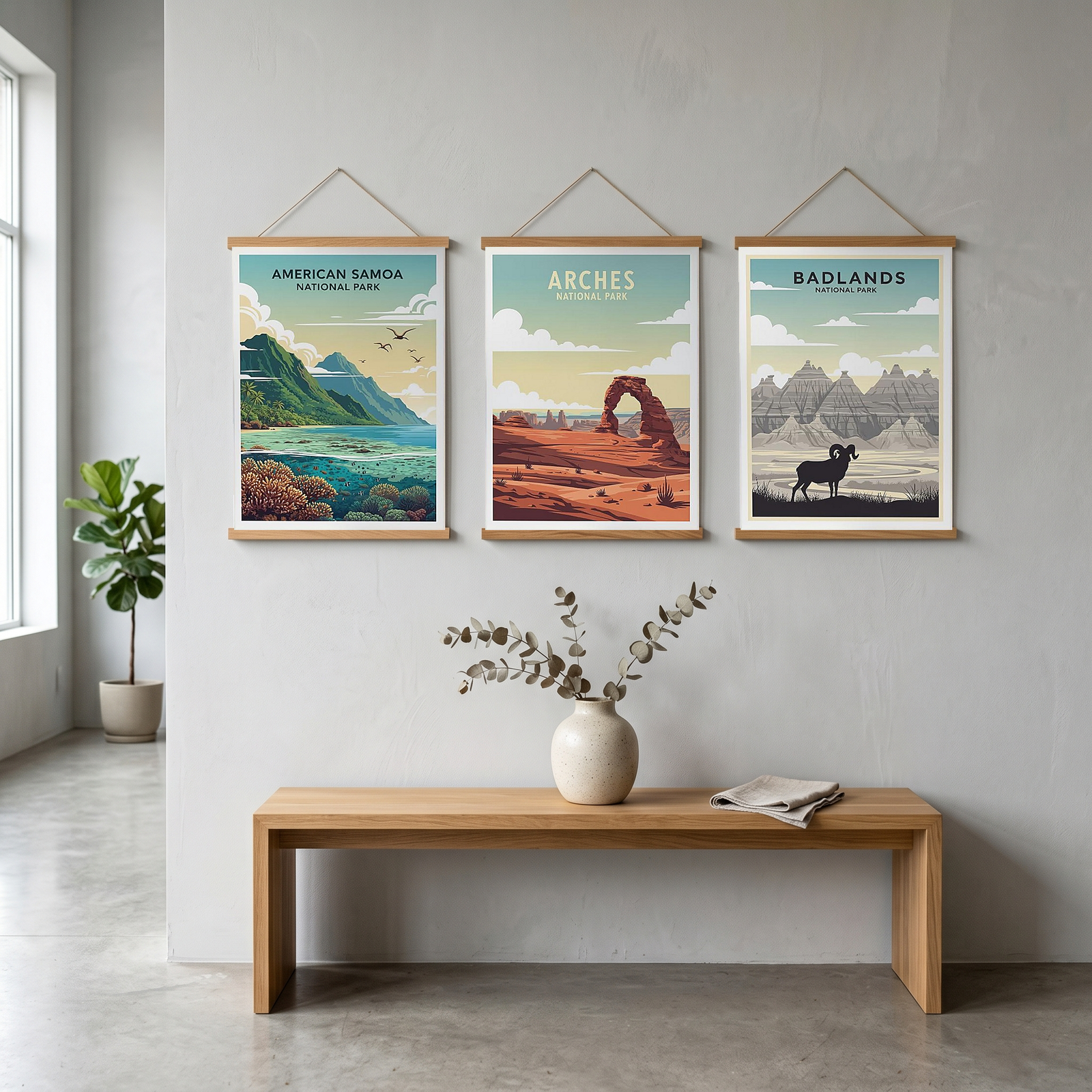 American Samoa National Park Poster — Vintage Pacific Island Travel Print