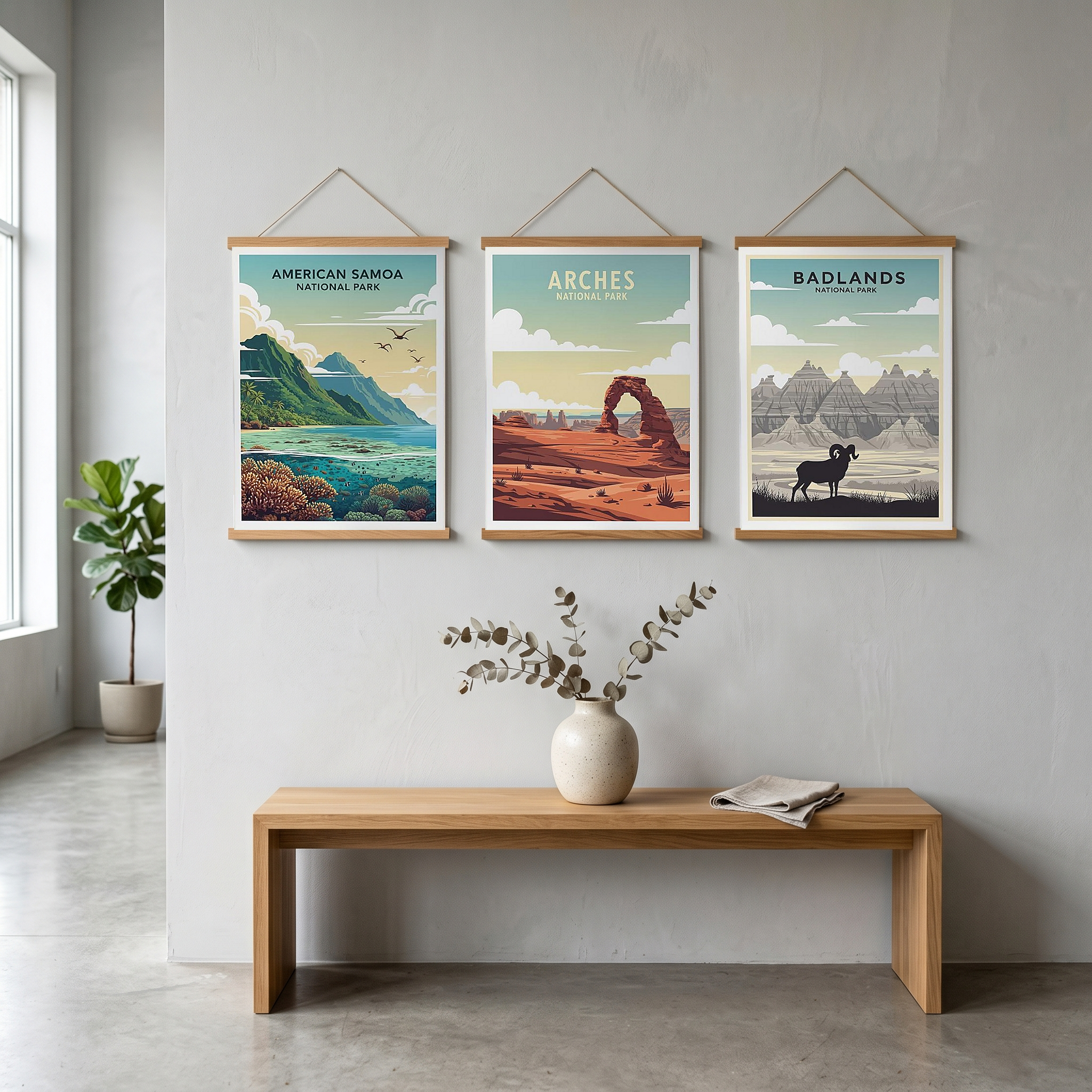 American Samoa National Park Poster — Vintage Pacific Island Travel Print