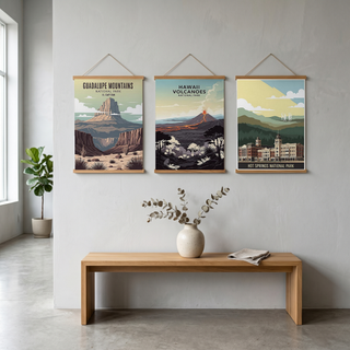 Guadalupe Mountains National Park Poster — Vintage El Capitan Texas Print