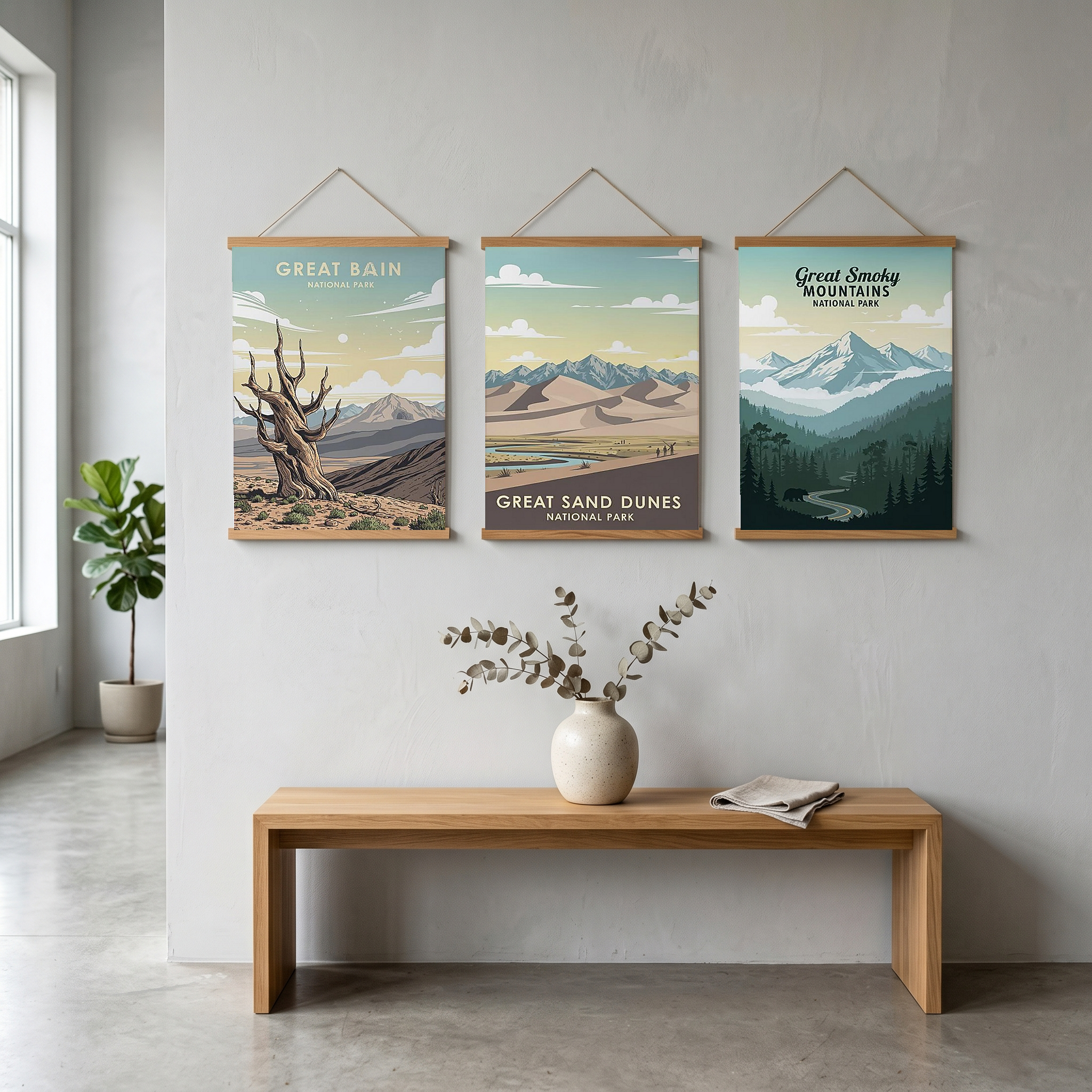 Great Basin National Park Poster — Vintage Bristlecone Pine Nevada Print