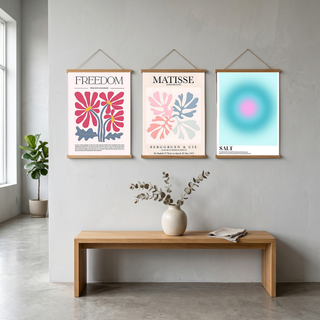 Freedom Bloom Where You Are Planted Floral Poster - Pink Daisy Wall Art Print