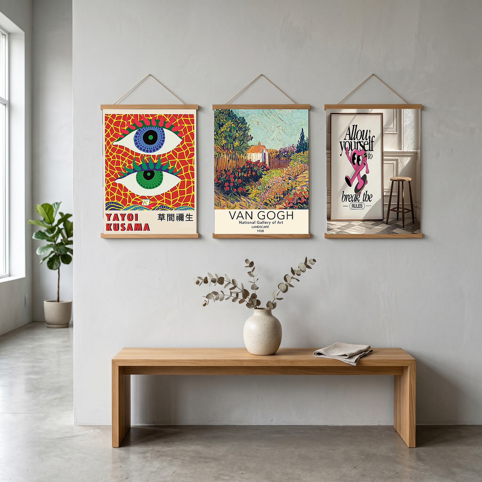 Yayoi Kusama Eye Art Print — Pop Art Contemporary Poster