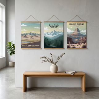 Great Sand Dunes National Park Poster — Vintage Colorado Dune Field Print