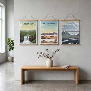 Cuyahoga Valley National Park Poster — Vintage Ohio Brandywine Falls Print