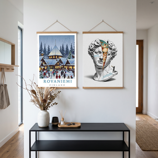 Rovaniemi Finland — Santa Village Winter Travel Wall Art Print