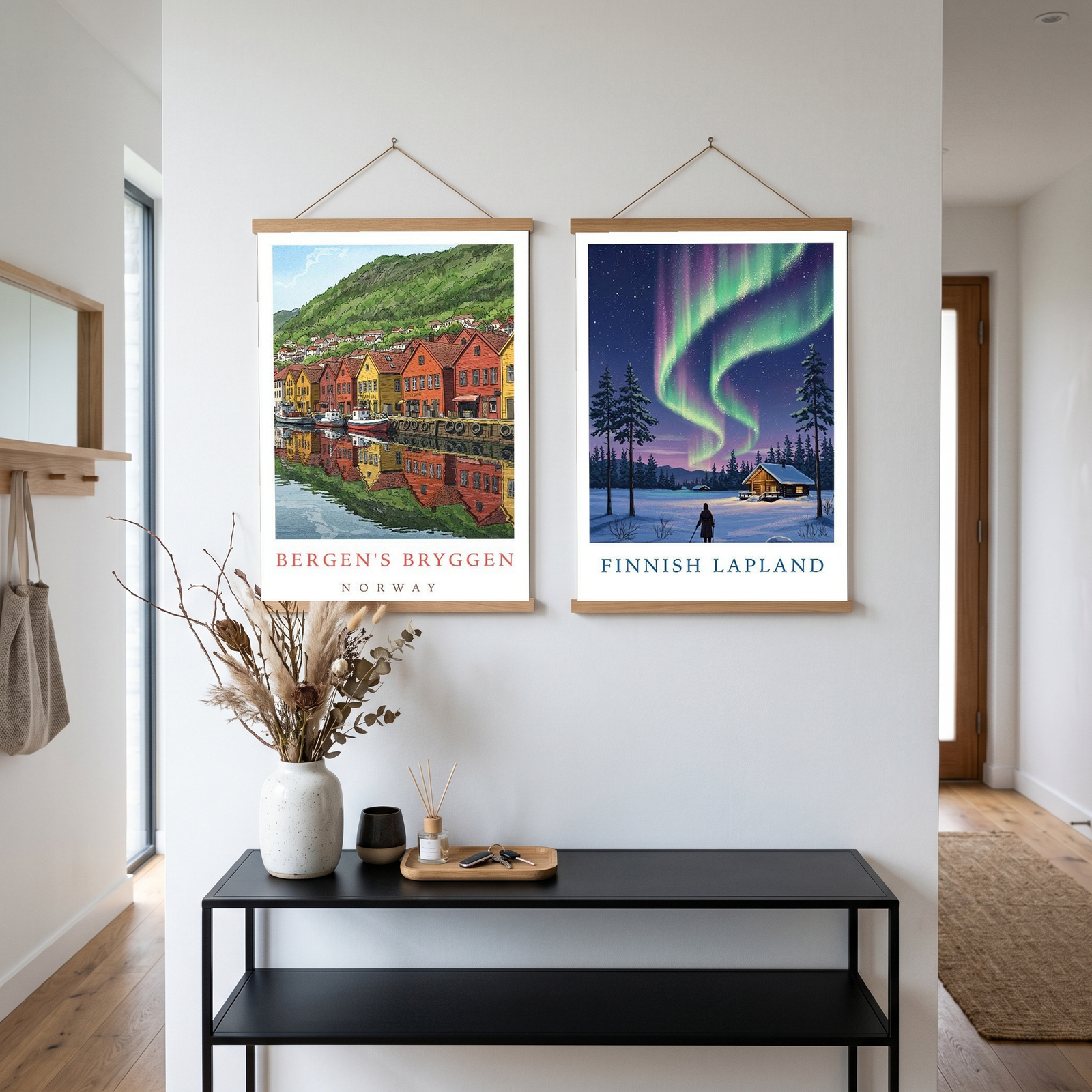 Bergen Bryggen Norway — Hanseatic Harbor Wall Art Print