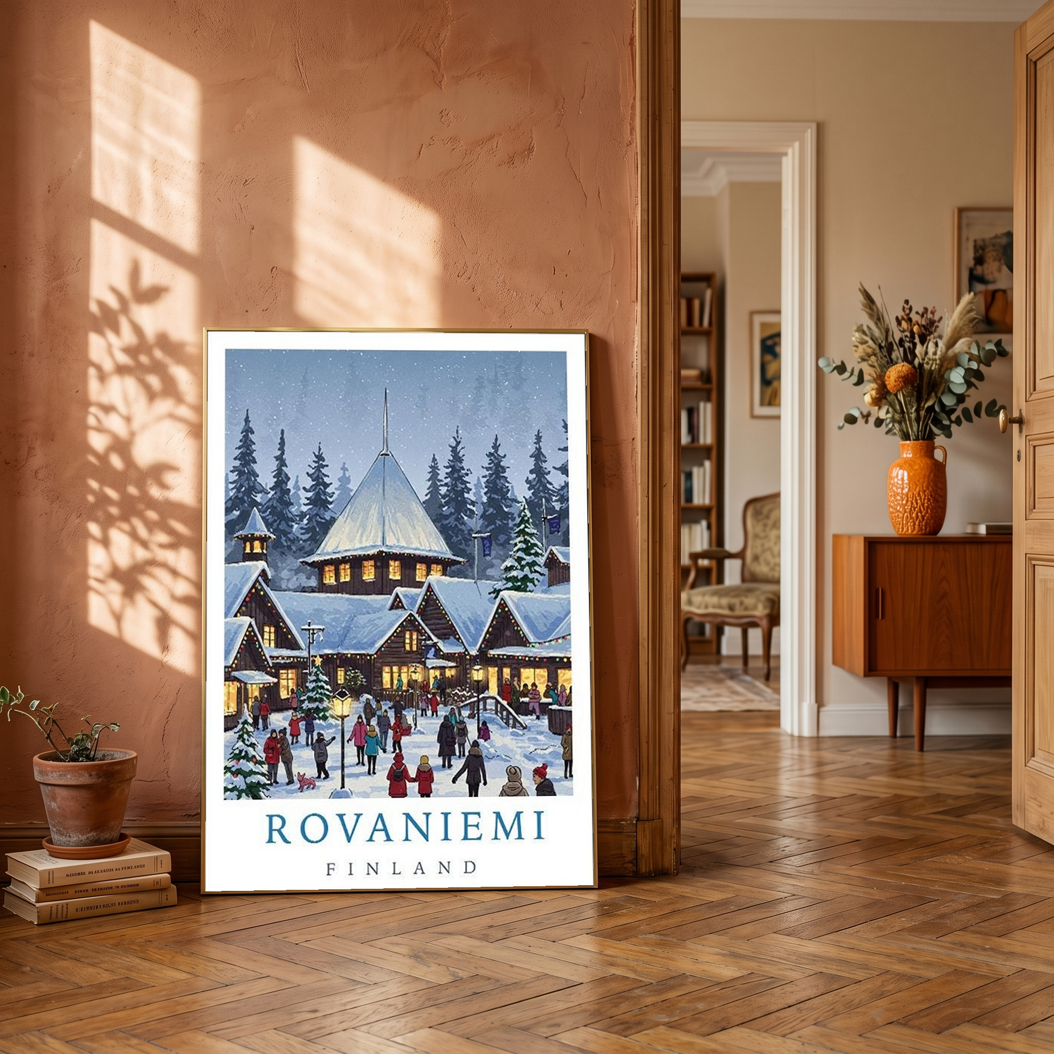 Rovaniemi Finland — Santa Village Winter Travel Wall Art Print